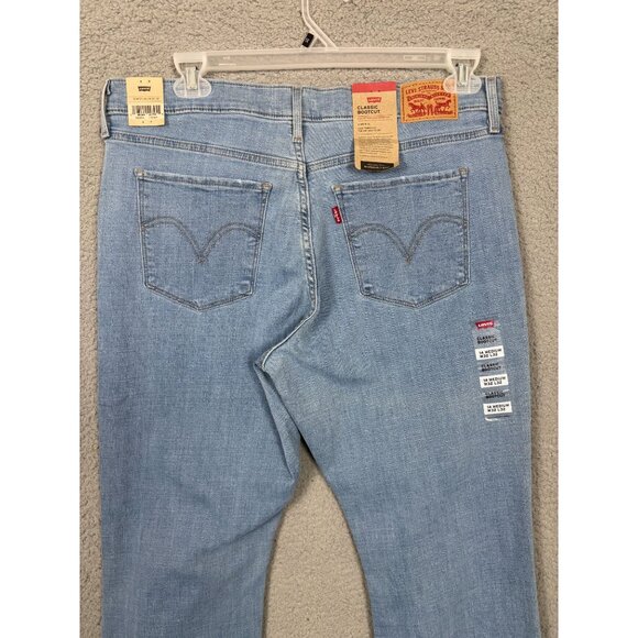 Levis Women's Classic Bootcut Jeans Size 14 Medium W32 L32 Denim Blue NWT's - Picture 4 of 8